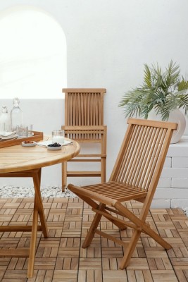 Outdoor-Teakholz-Teakstuhl