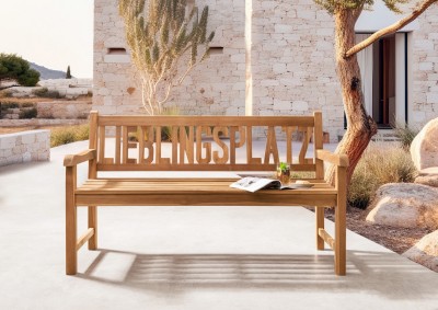 Outdoor-Gartenbank-Teakholz-Lieblingsplatz