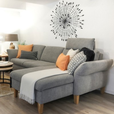Sofa-Domino-2-Sitzer-Longchair-Klapparmlehne
